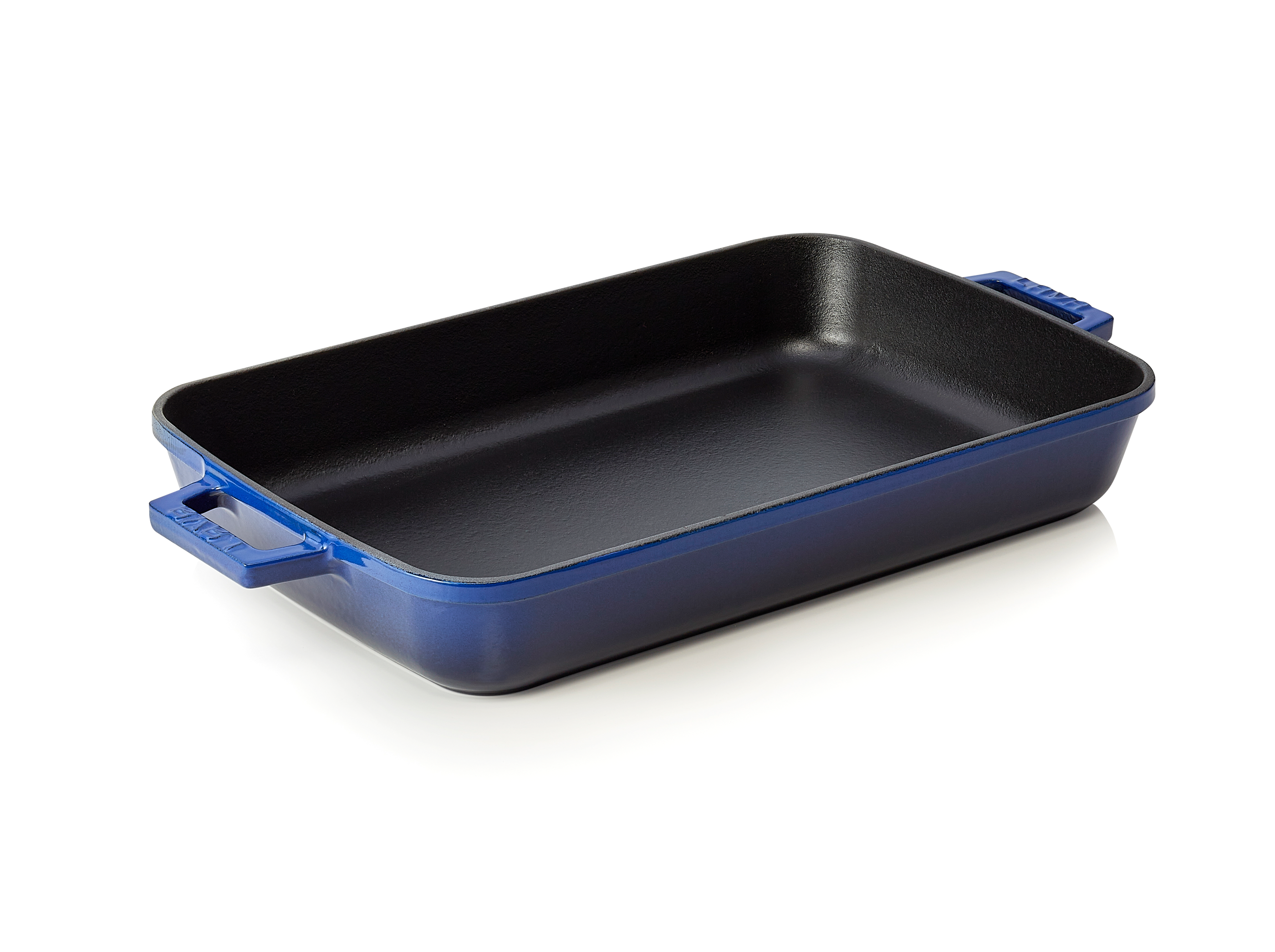 WAS Bräter 40 x 26 x 6,5 cm blau Gusseisen