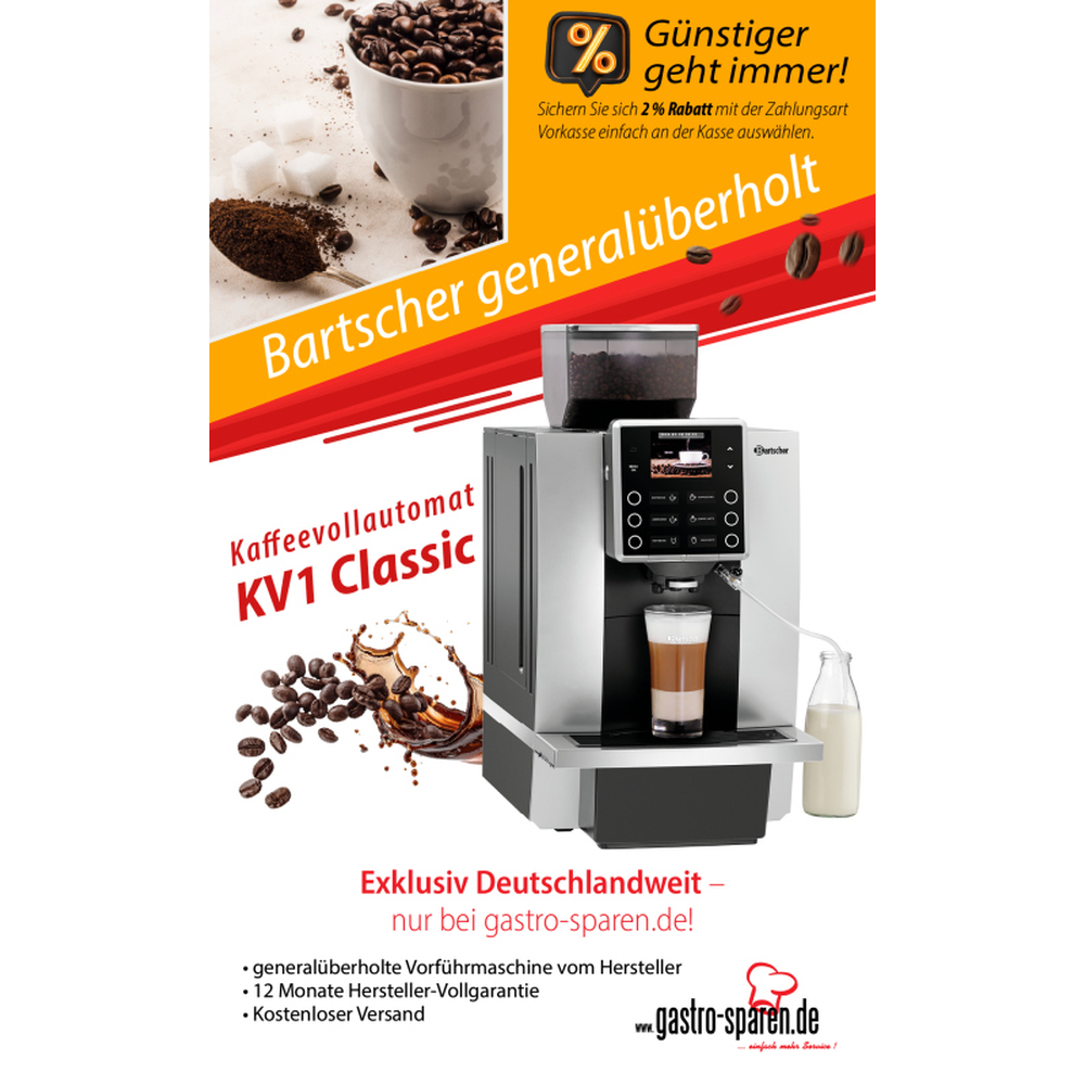 Bartscher Kaffeevollautomat KV1 Classic generalüberholt 