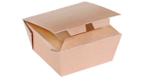 Pacovis Food Box Kraft braun klein, 100x100x60mm