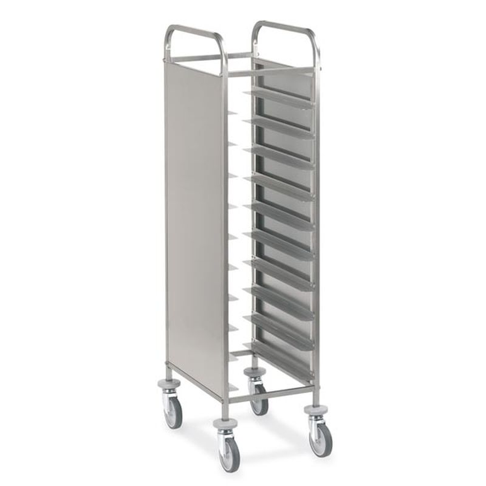 KBS Abräumwagen 520 für 10 Tabletts oder GN Tabletts mit Seitenwand