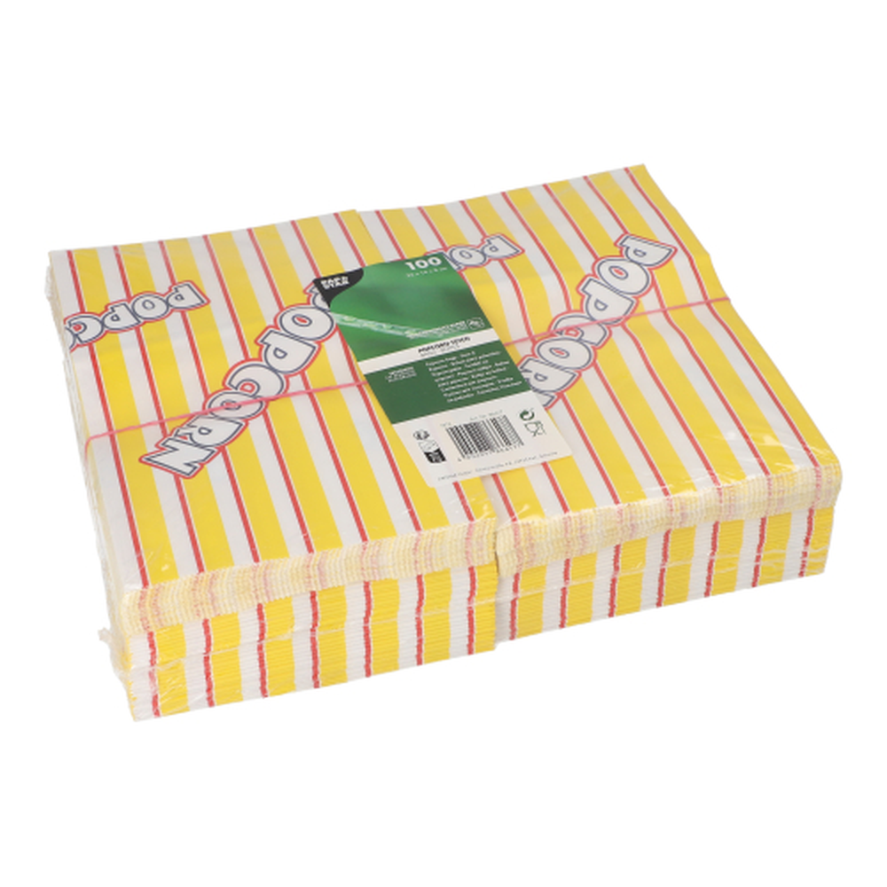 PAPSTAR Popcorn Tüten, Pergament-Ersatz 2,5 l 22 cm x 14 cm x 8 cm Popcorn