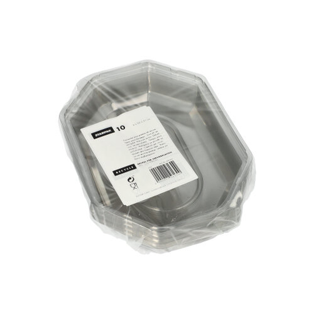 Papstar Deckel für Servierplatten, PET 6 cm x 22 cm x 31 cm transparent
