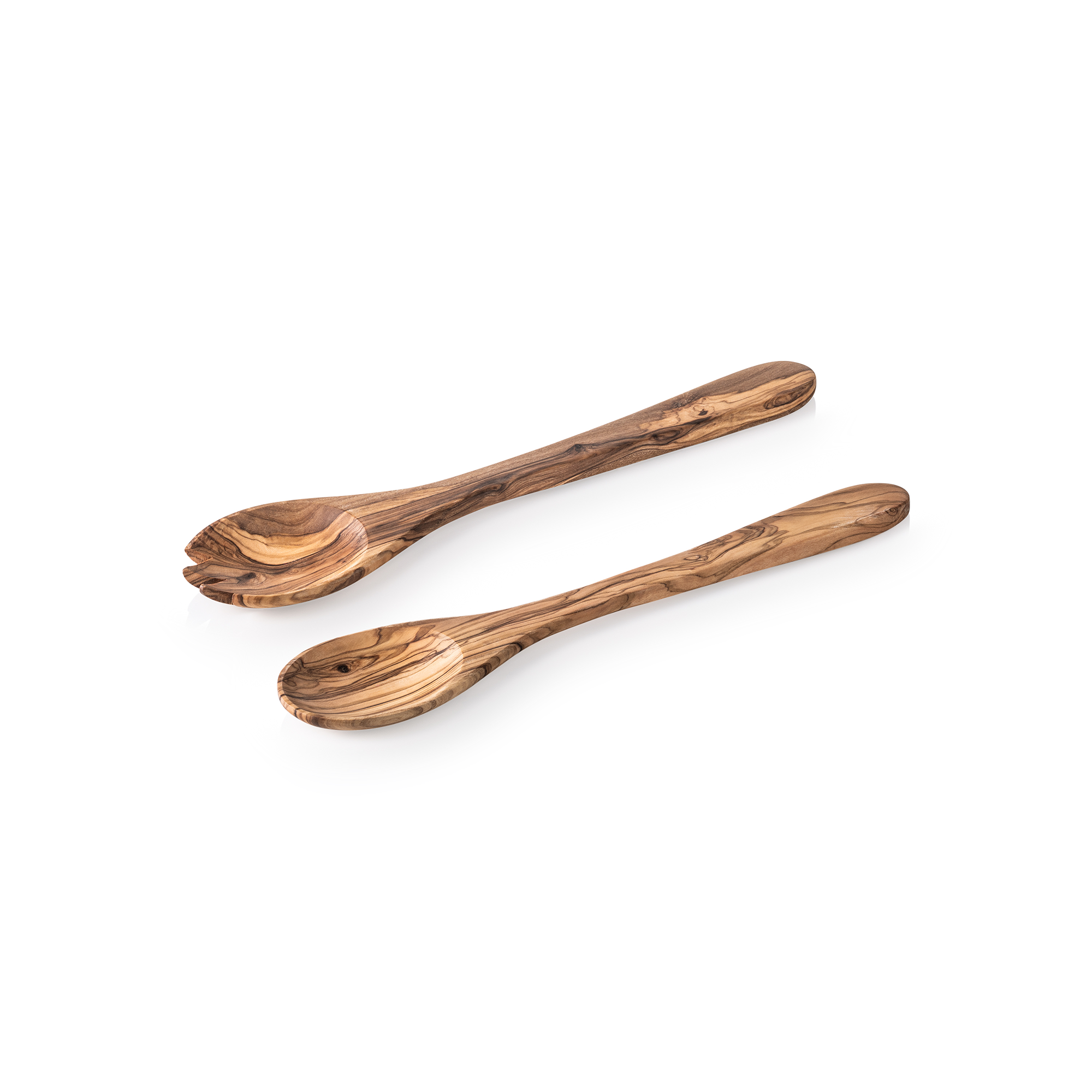 WAS Salatbesteck Set PURE OLIVE, 30 cm, 2-teilig, Olivenholz