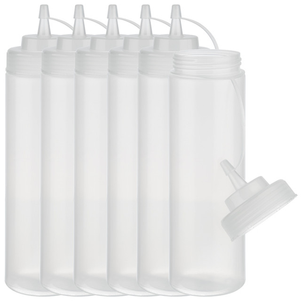 APS Quetschflasche, 6er Set Ø 7 cm, H: 26,5 cm, 760 ml