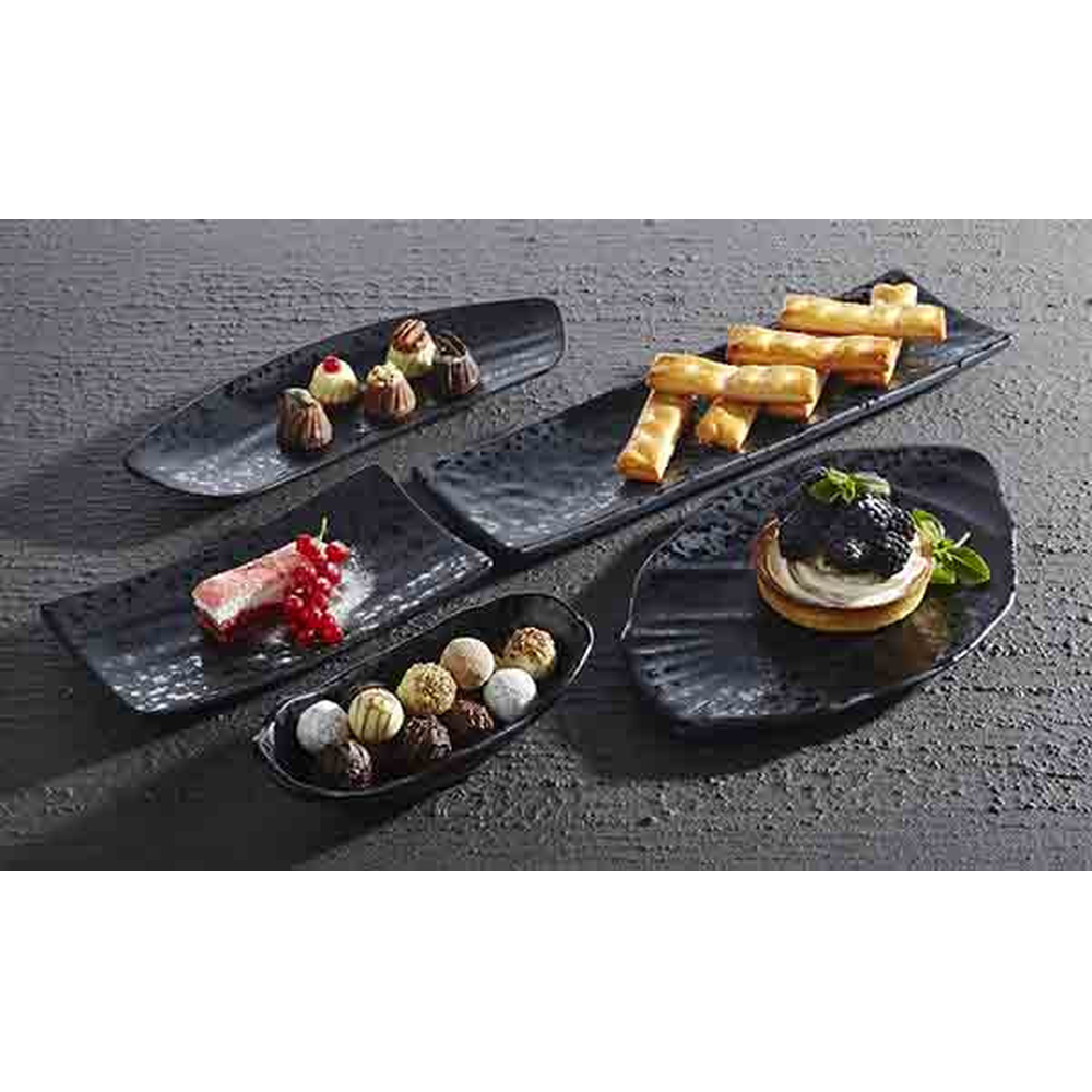 APS Schale -GLAMOUR- Ø 8 cm, H: 3 cm , Melamin, schwarz