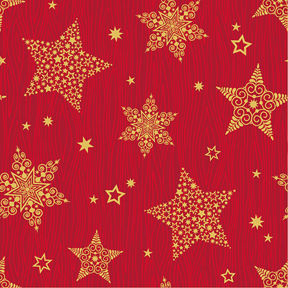 Papstar Servietten, 3-lagig 1/4-Falz 33 cm x 33 cm "Christmas Shine"