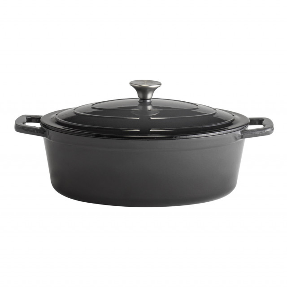 APS Bräter mit Deckel -5 STARS- 33 x 25 cm, H: 11 cm (oval)