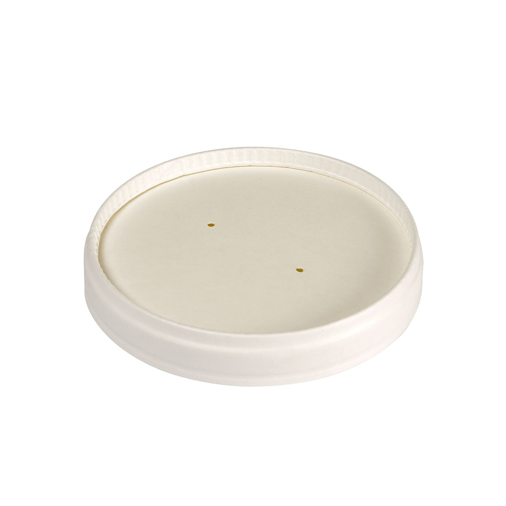 Duni Deckel Karton Ronda SHORT Karton/PLA Weiß 240/360ml 90 x 90 x 16 mm