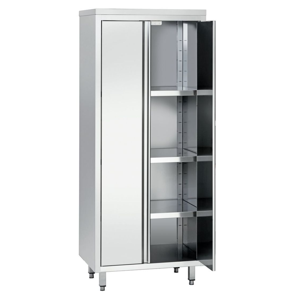 Bartscher Hochschrank 600, B800, 2FT, CNS