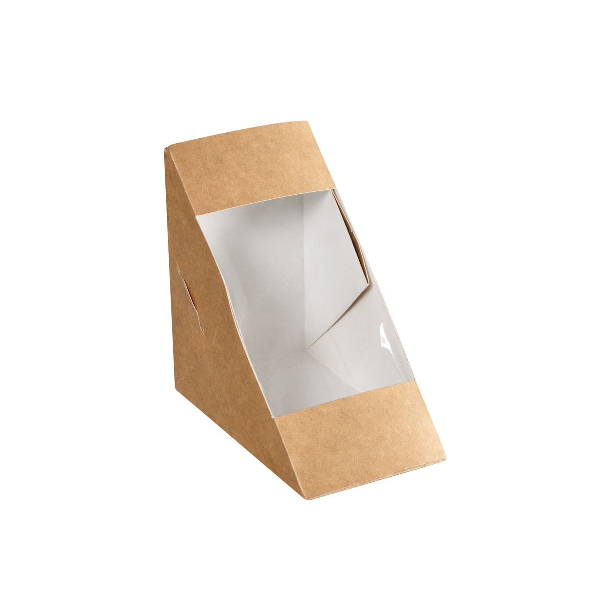 Duni Box für 2 Sandwichecken mit PLA-Fenster 590ml 175 x 75 x 90 mm