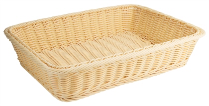 Contacto Polyrattan-Korb, eckig 40 cm