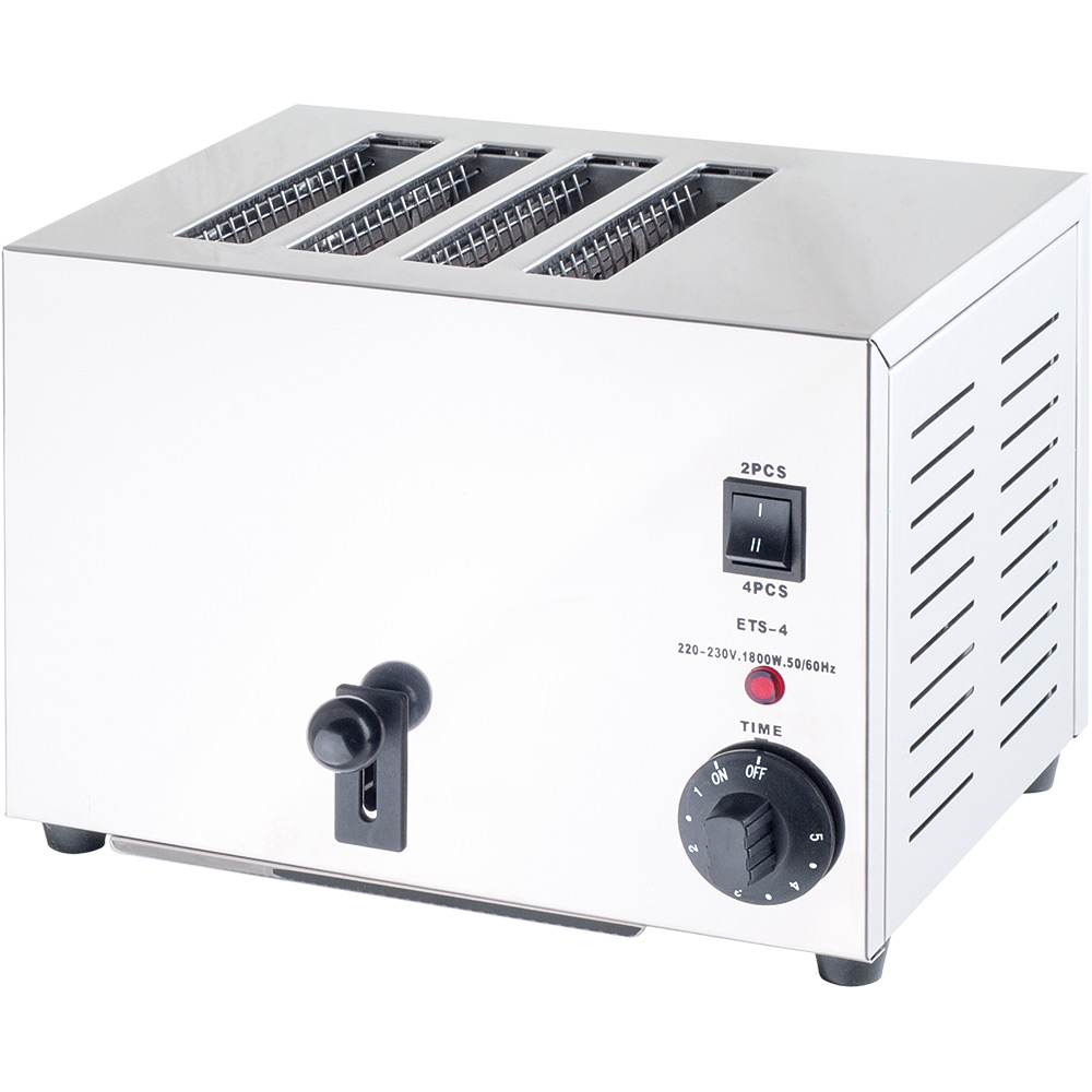 Stalgast Toaster, für vier Toasts, Abmessung 300 x 225 x 215 mm (BxTxH)