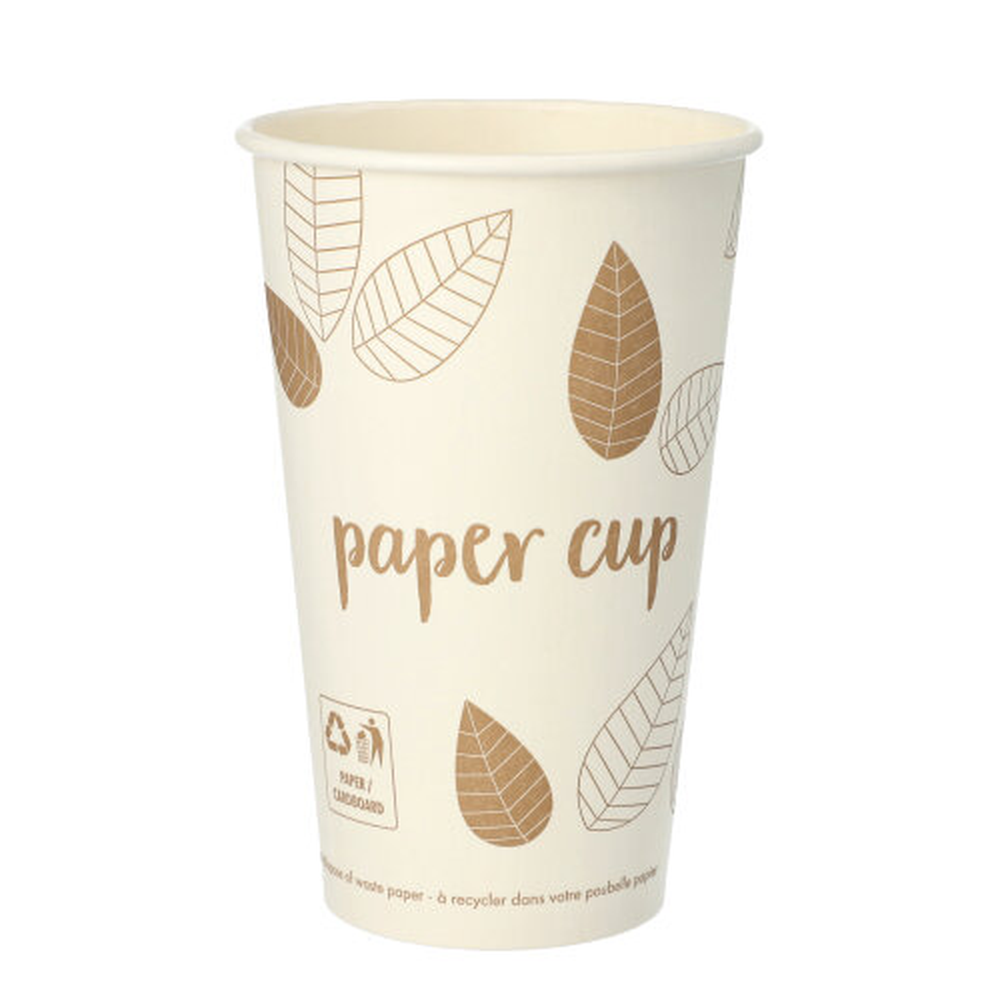 Papstar Trinkbecher, Pappe "pure" 0,4 l Ø 9 cm · 13,9 cm "ZERO"