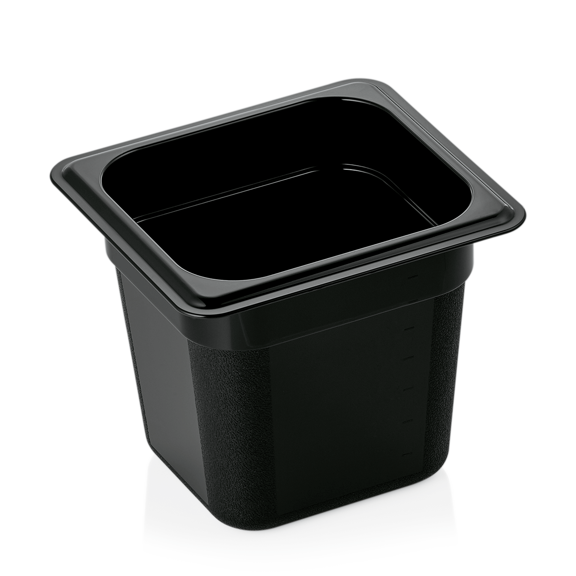 WAS GN Behälter 1/6-150 mm, schwarz, Polycarbonat GN 95