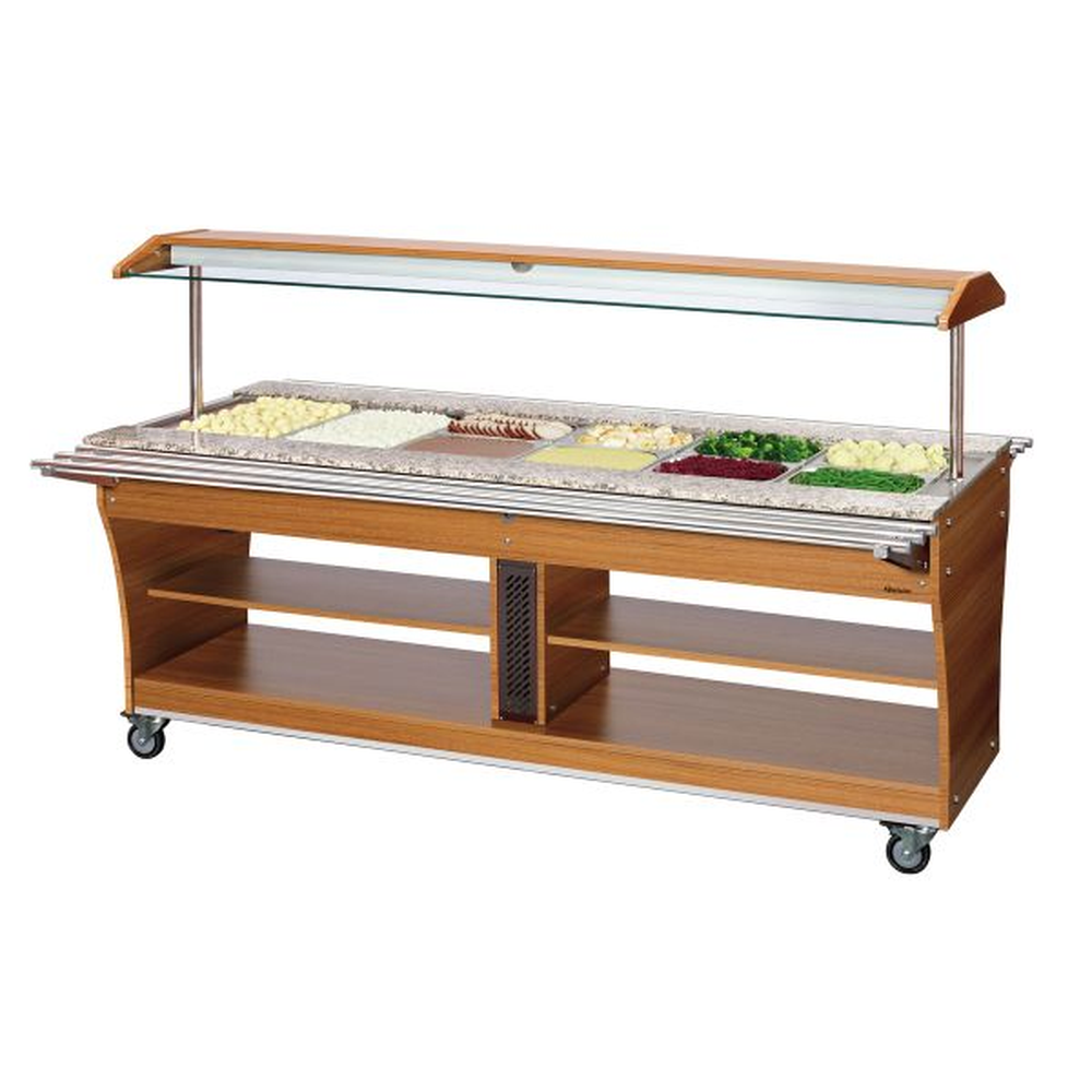 Bartscher Buffetwagen, warm, 6x 1/1 GN
