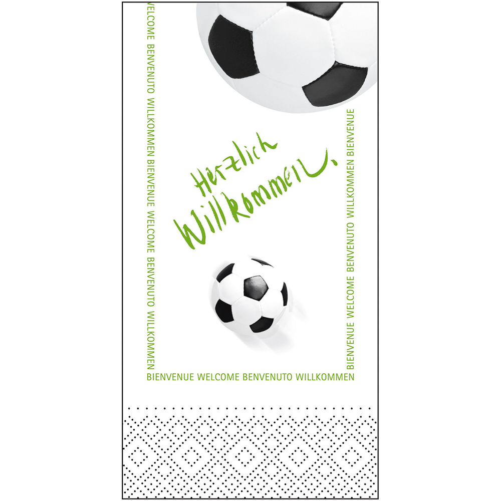Mank Serviette Fussball 33 x 33 cm 1/8 Falz