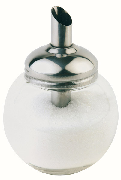 APS Zuckerdosierer Ø 8,5 cm, H: 12 cm, 150 ml , Behälter aus Glas