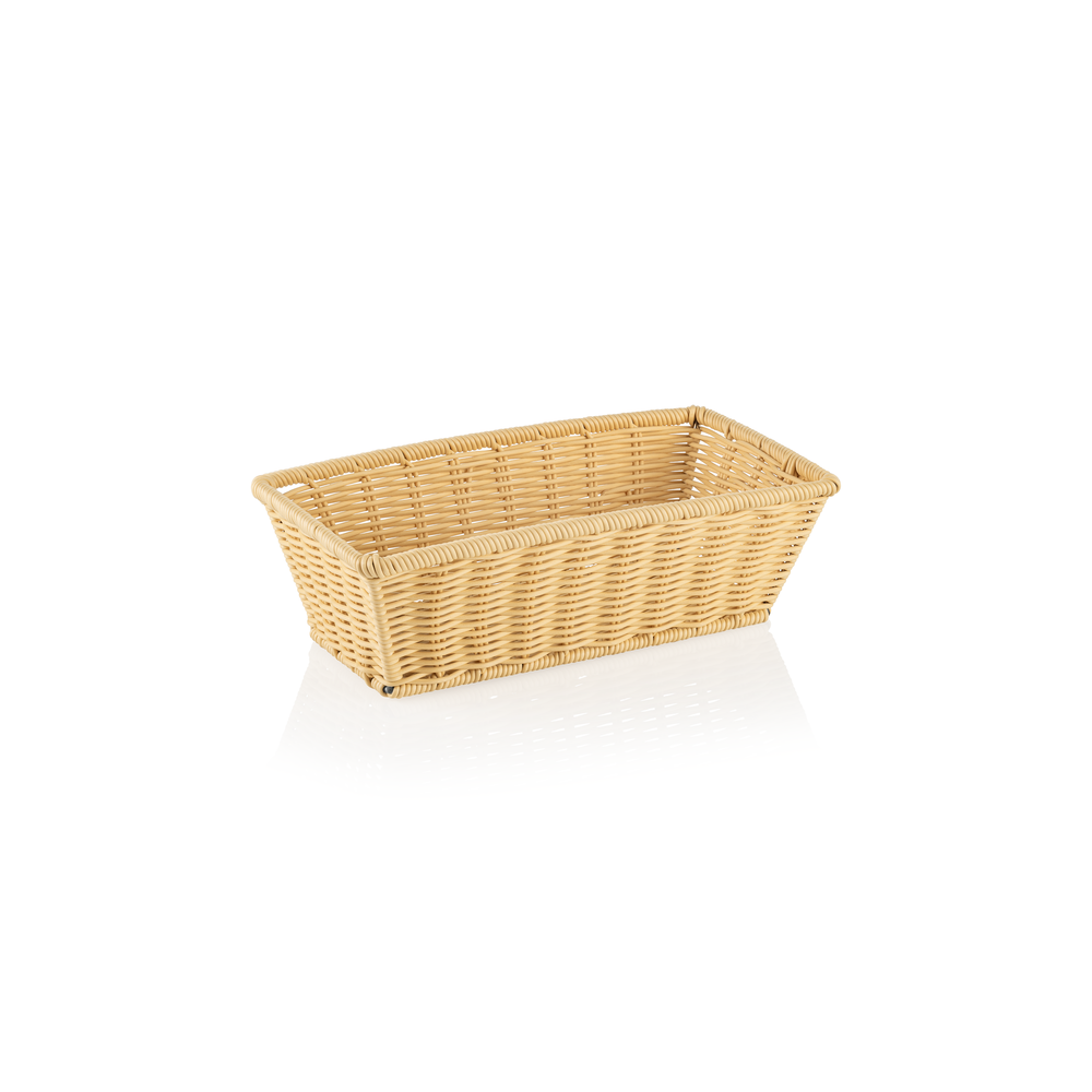 WAS GN Korb 1/3 WEAVER PRO GN Körbe, hellbeige, Polypropylen, Chromnickelstahl 1