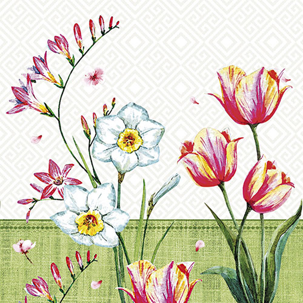 Papstar Servietten, 3-lagig 1/4-Falz 33 cm x 33 cm "Florentina"