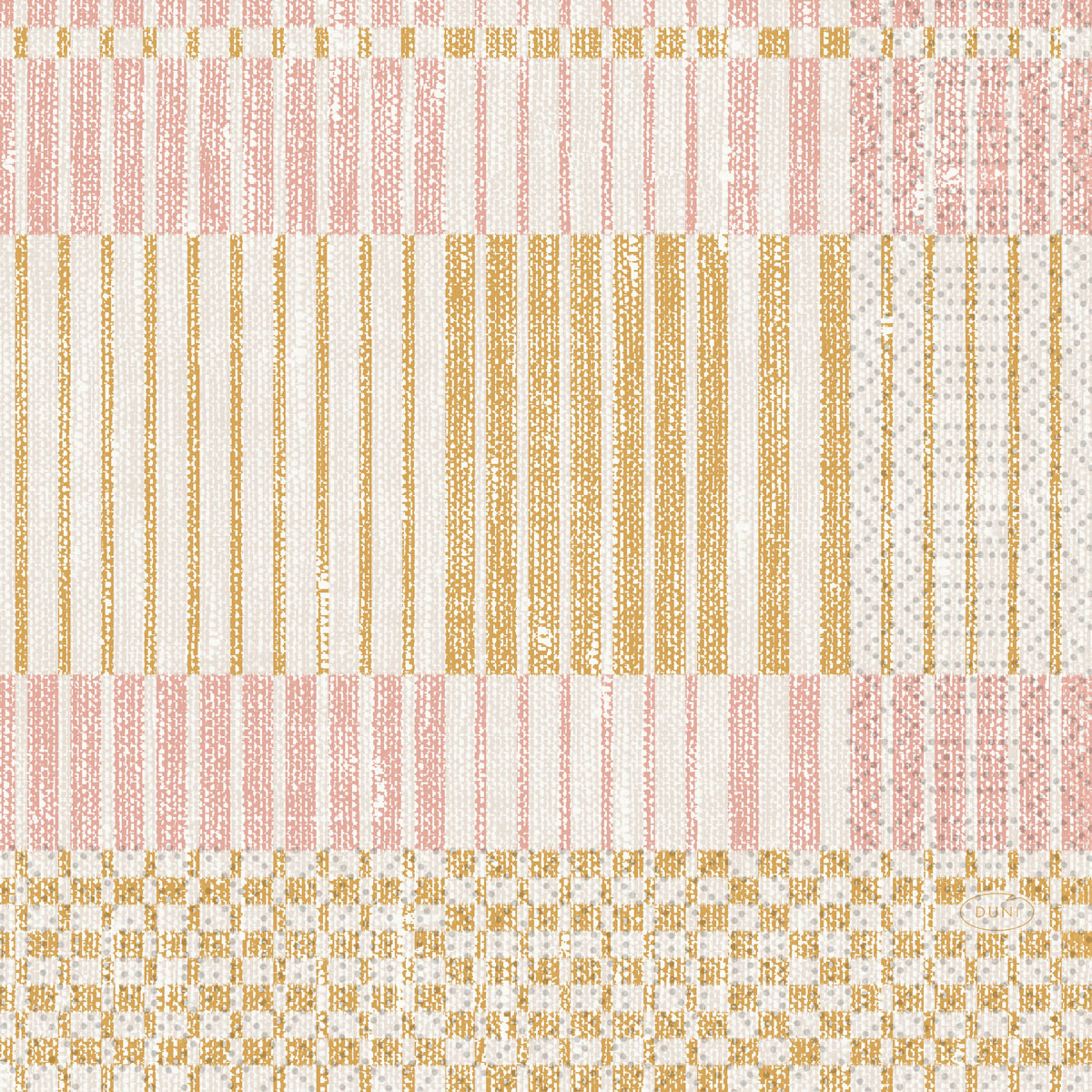 Duni Zelltuchservierten 33x33 cm 3-lagig Filati Pink 1/4 Falz