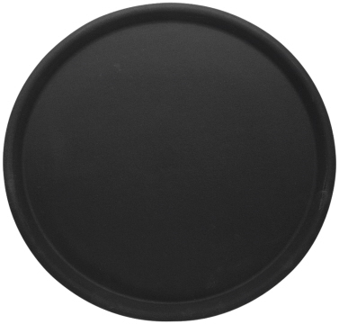 Contacto Tablett rund, rutschfest 38 cm, schwarz
