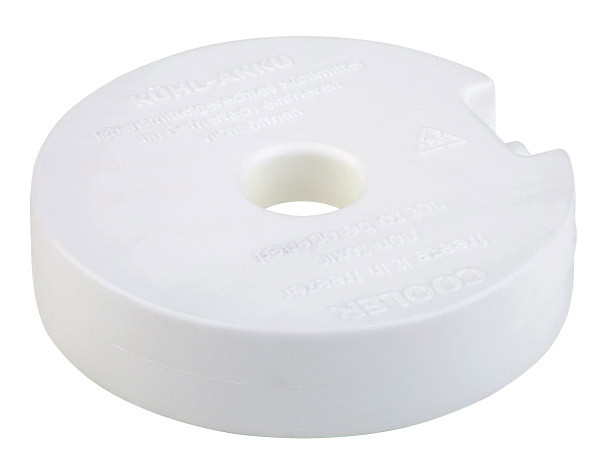 APS Kühlakku Ø 10,5 cm, H: 2,5 cm , Polyethylen, weiß