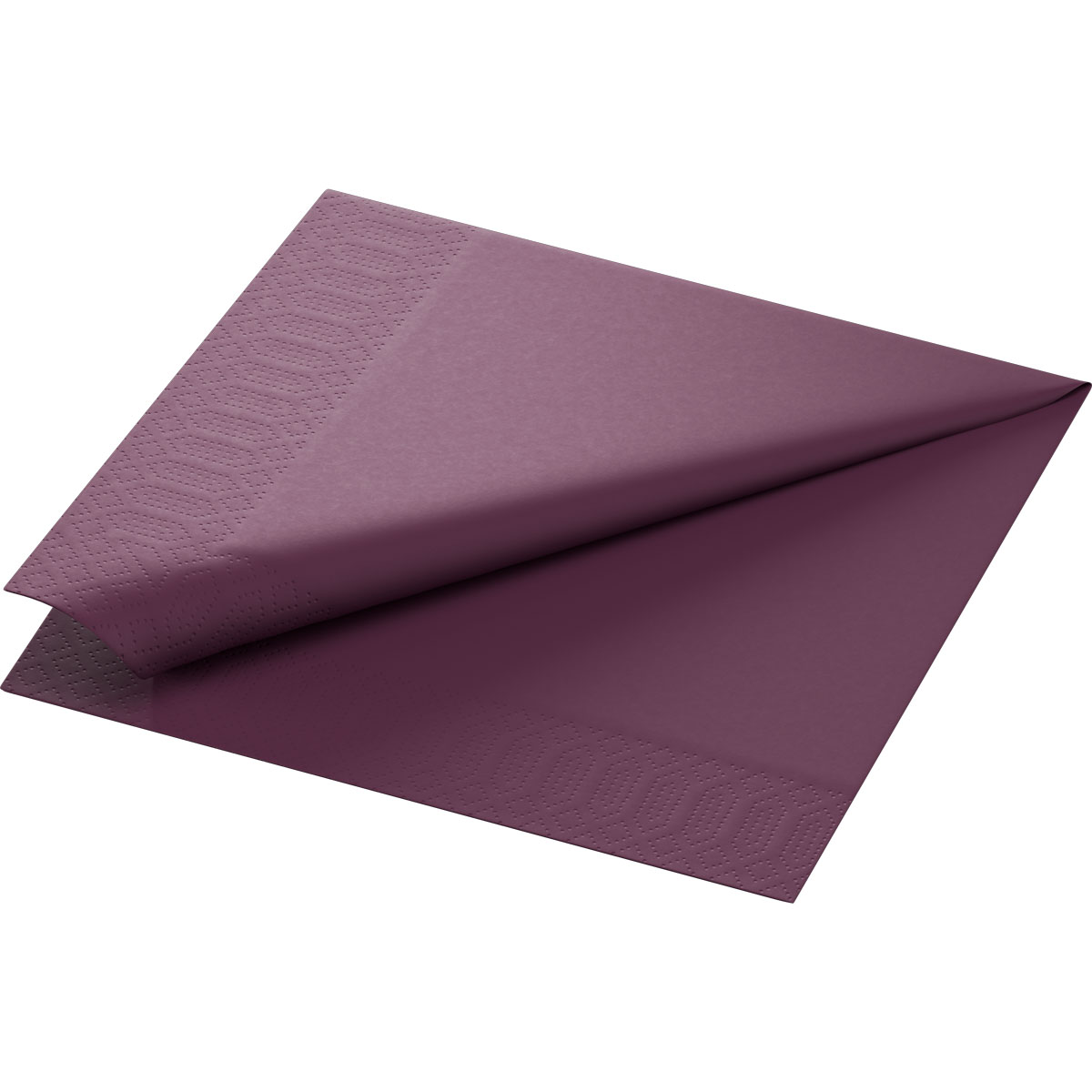 Duni Zelltuchservietten 40 x 40 cm 3-lagig 1/4 Falz plum