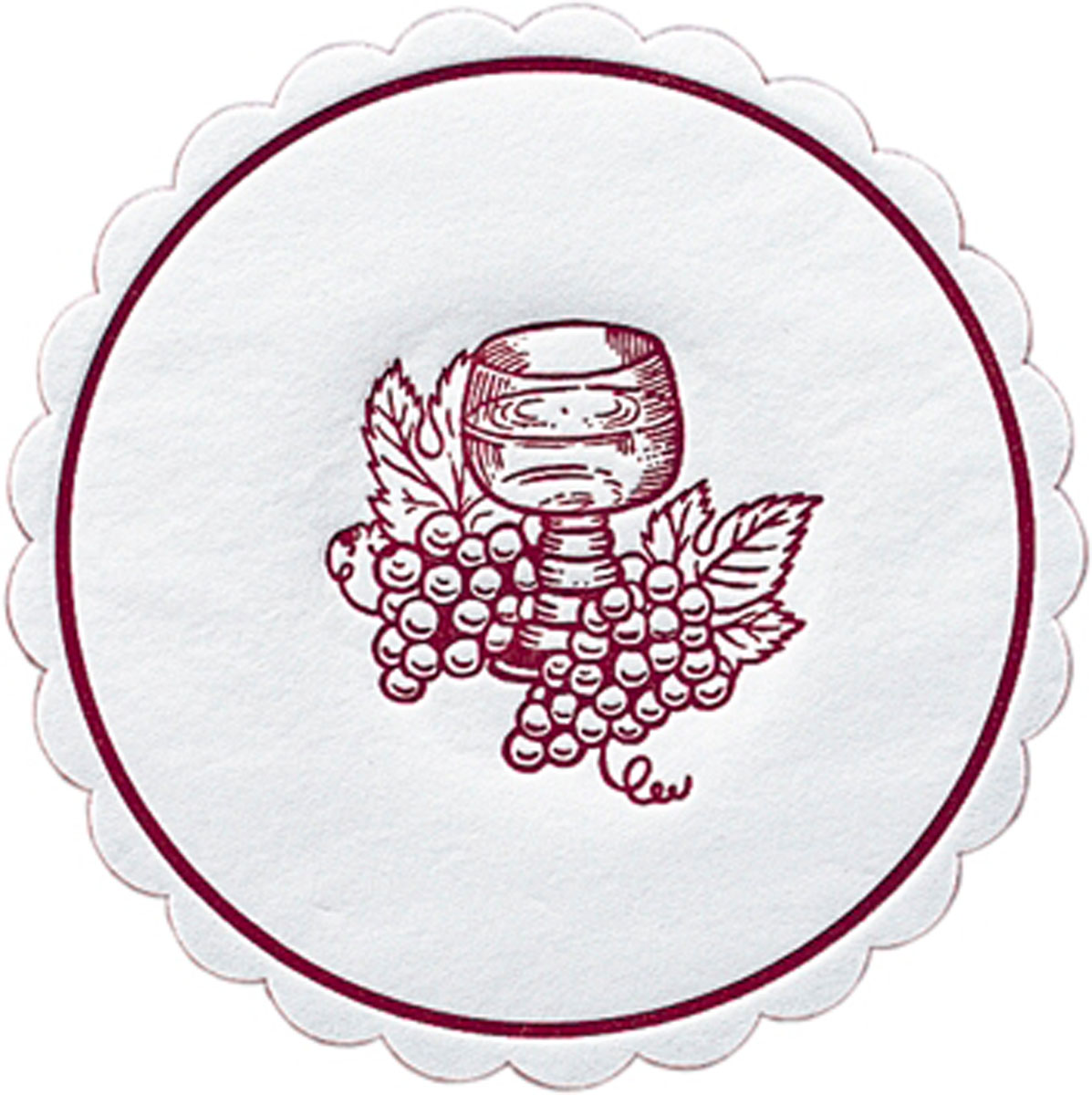 Duni Zelltuch-Untersetzer Ø 10 cm 8-lagig Traube bordeaux