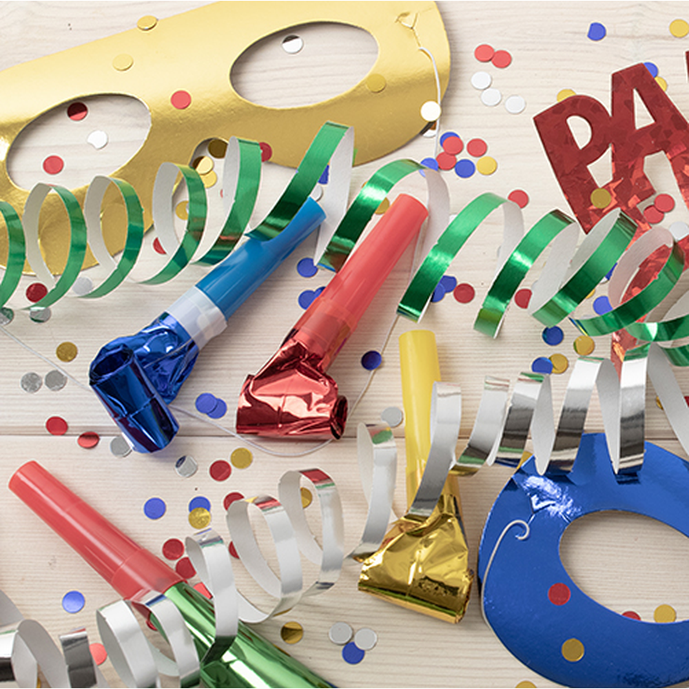 Papstar Gesichtsmasken farbig sortiert "Metallic"