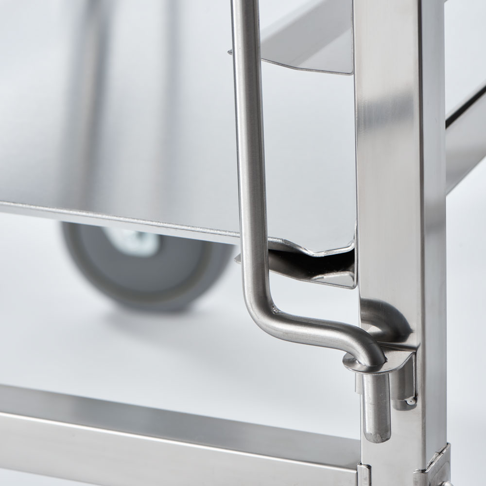Stalgast Tablettwagen aus Edelstahl, passend für 16 x Tablett 600 x 400 mm, 470 