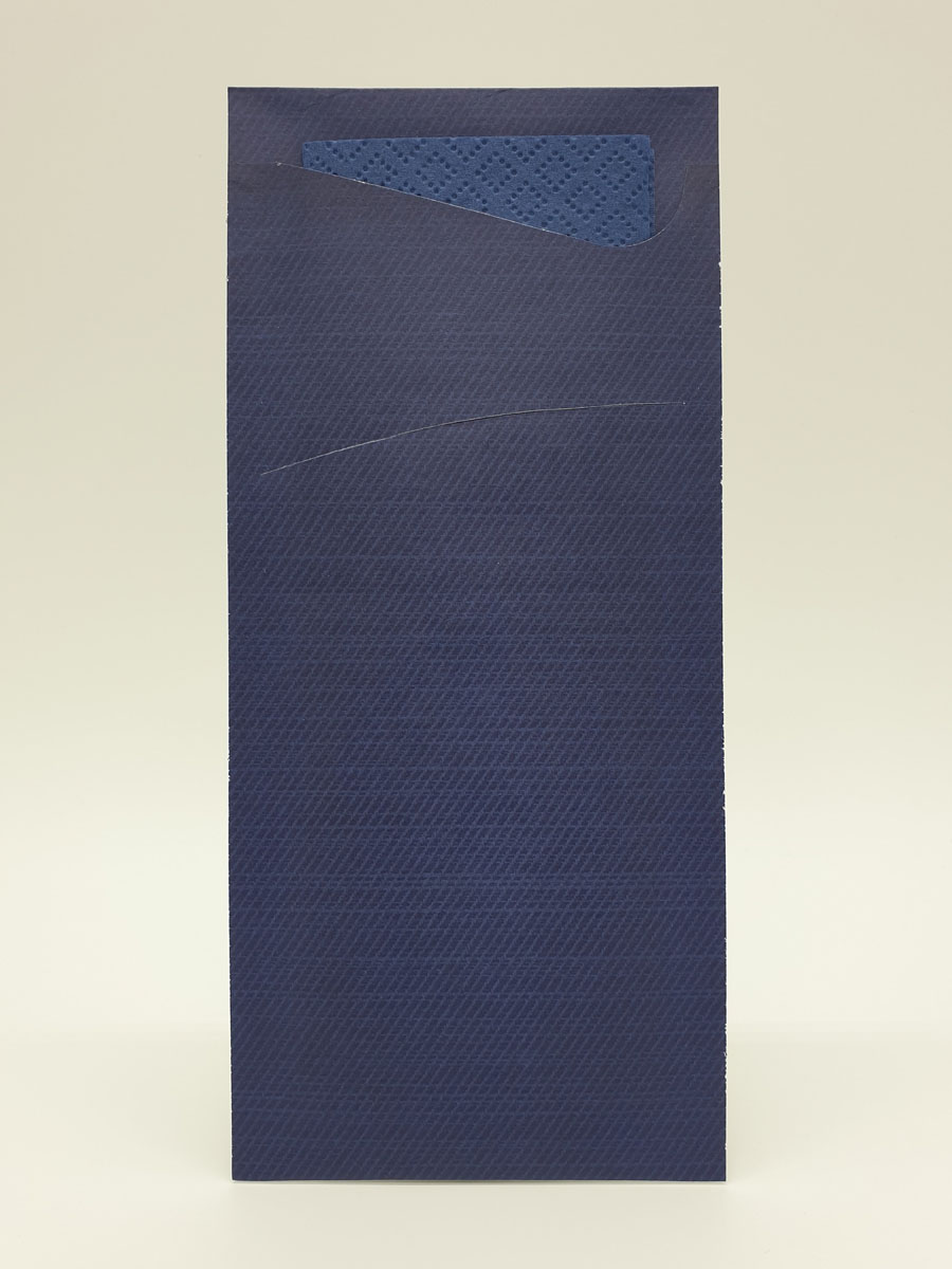 Duni Sacchetto Zelltuch 190 x 85 mm dunkelblau/dunkelblau