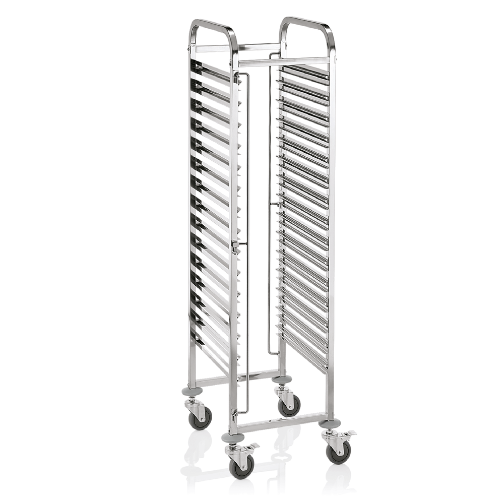 WAS EN Regalwagen CANTINA für 15 bis 30 Euronorm Tabletts, 55 x 42,5 x 174 cm, C