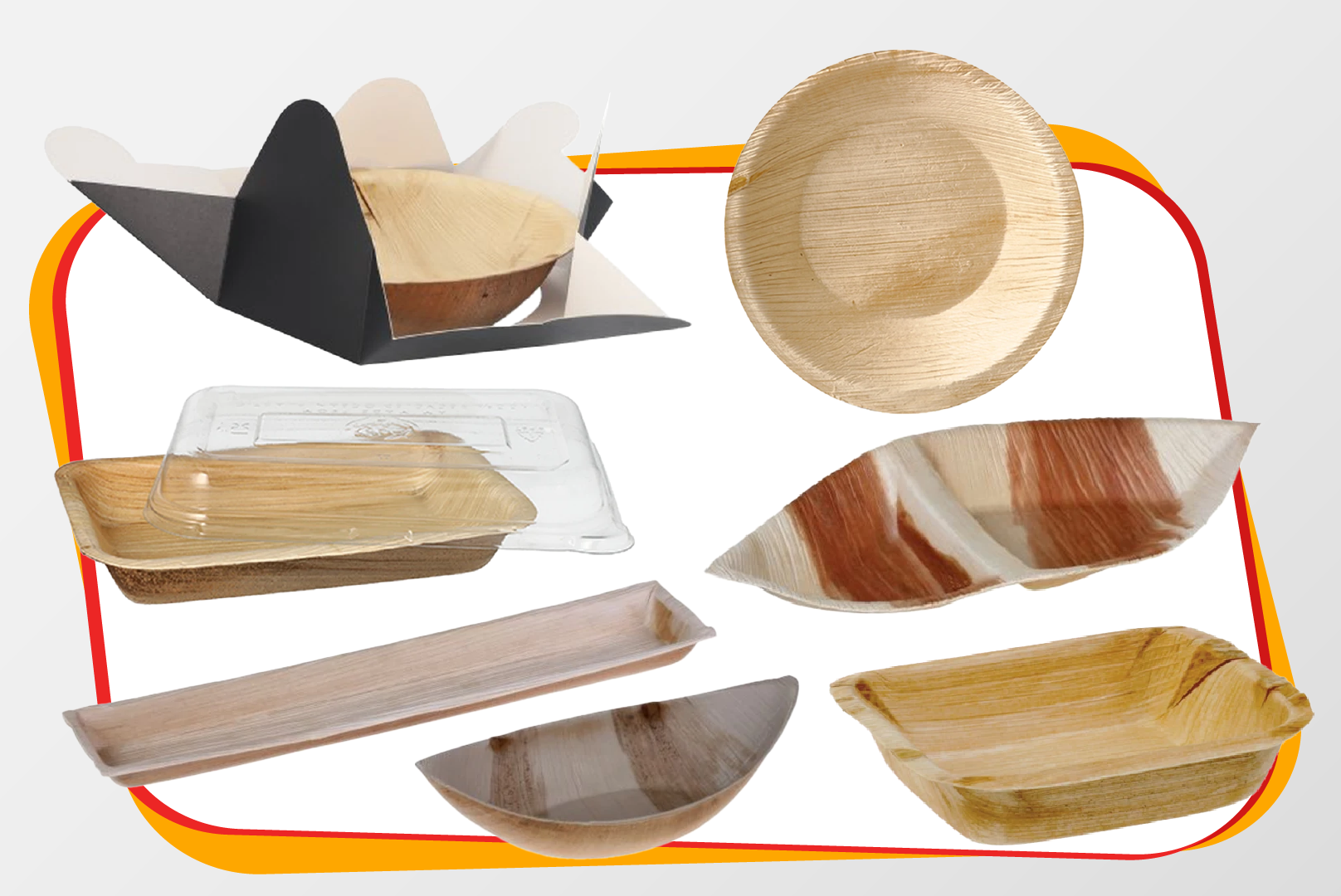 fiber plates, wood bowls, disposable plates, biodegradable, napkin holder