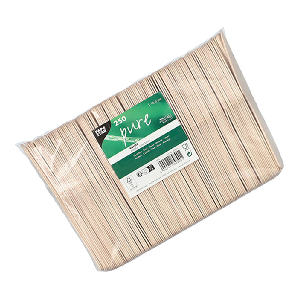 Papstar Messer Holz "pure" 16,5 cm