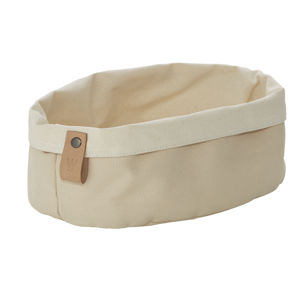WAS Brottasche FLIP COTTON, 25 x 18 x 12 cm, cream, Canvas