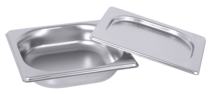 Contacto JVA Menüschale Salat 0,4 l GN 1/6, 40 mm aus Edelstahl
