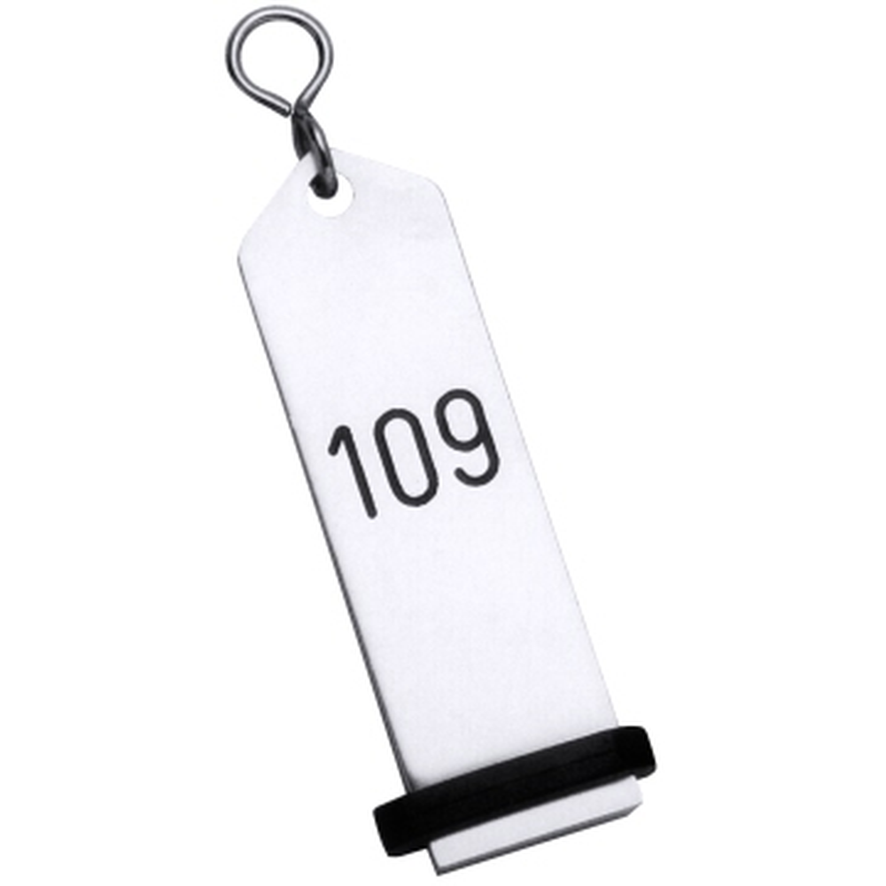Contacto Hotel-Schlüsselanhänger 10 cm, Leichtmetall Eloxiert