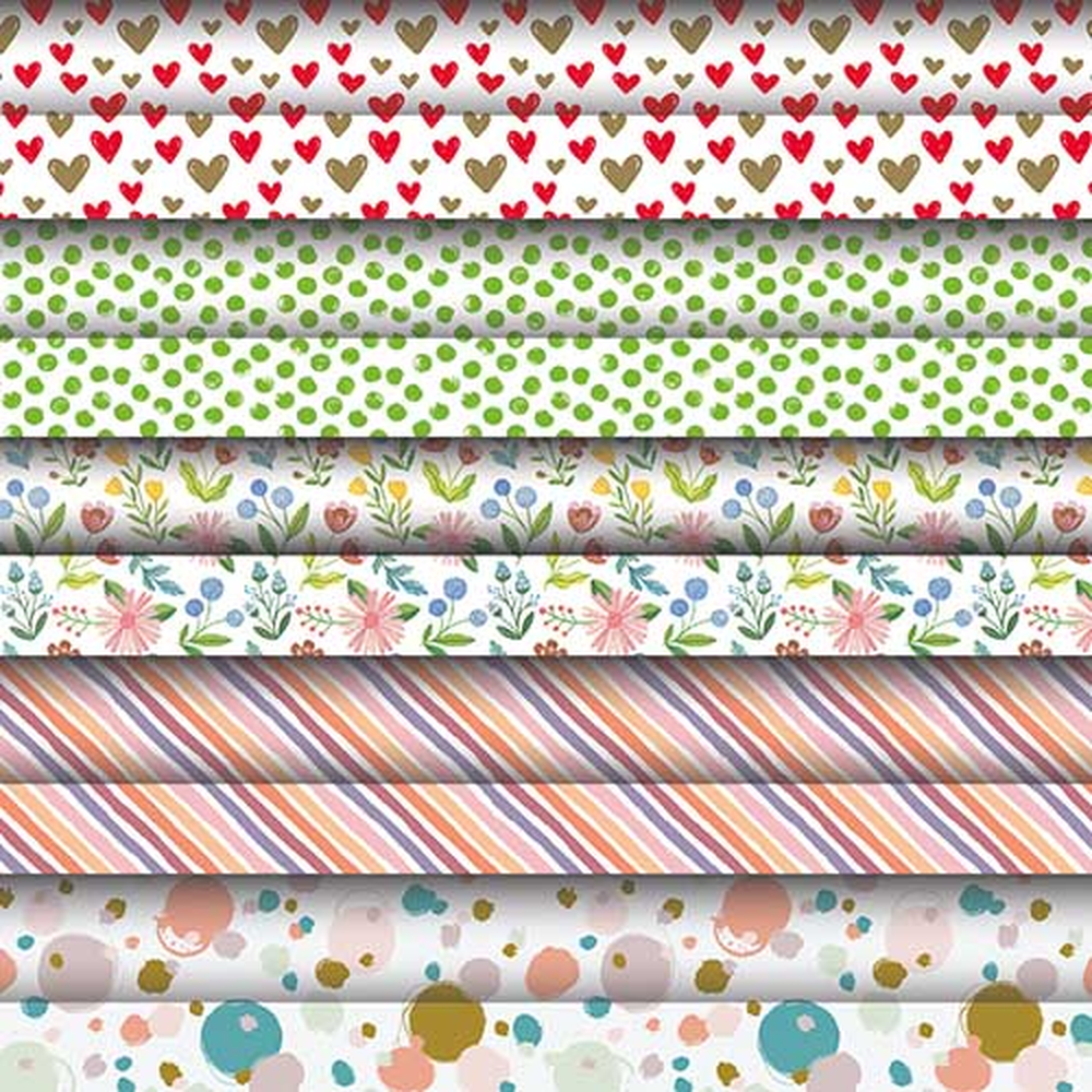 Papstar Geschenkpapier 3 m x 70 cm "Fantasy" sortiert