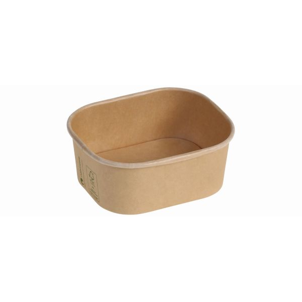 Pacovis Schale Kraft/PLA, 375ml, 125x105x50mm, naturesse