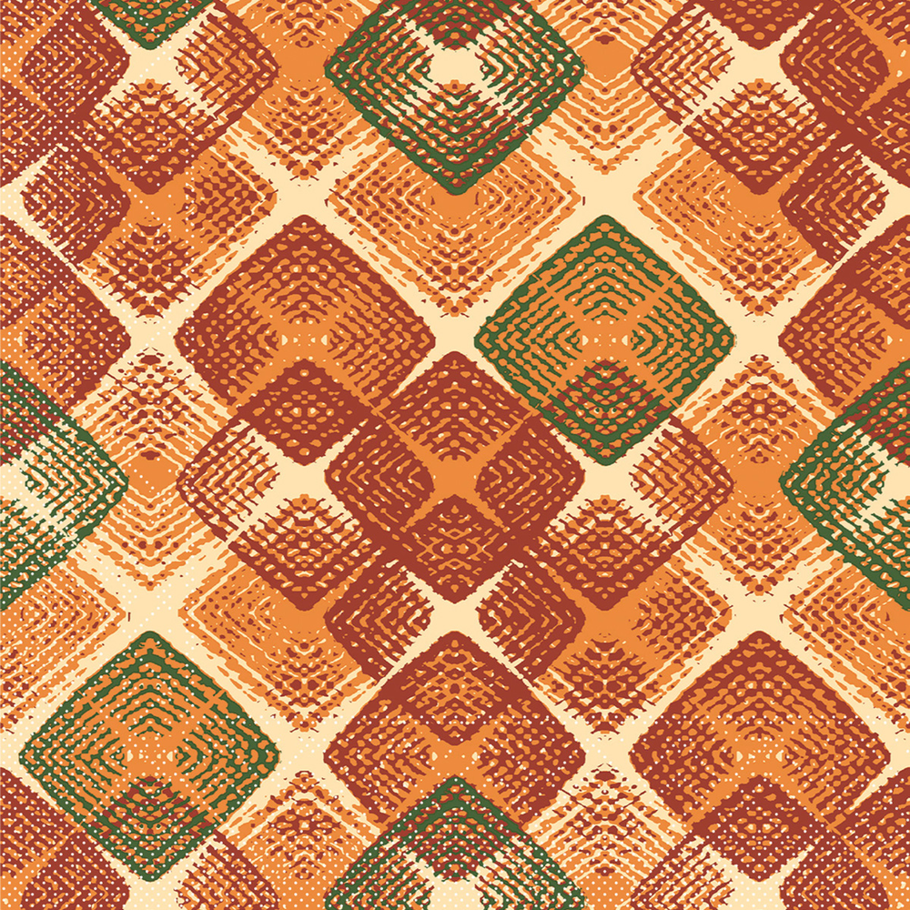 Mank Serviette Logan terrakotta 40 x 40 cm 1/4 Falz