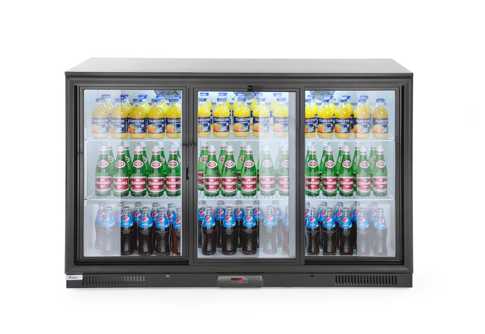 Hendi Bar Kühlschrank mit Schiebetüren 308 L, Arktic, 220-240V/160W, 1350x530x(H