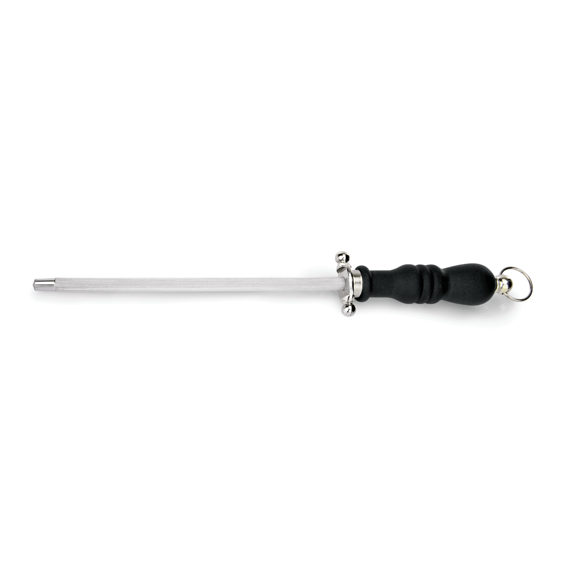 WAS Wetzstahl mit Fingerschutz, 25 cm, hartverchromt