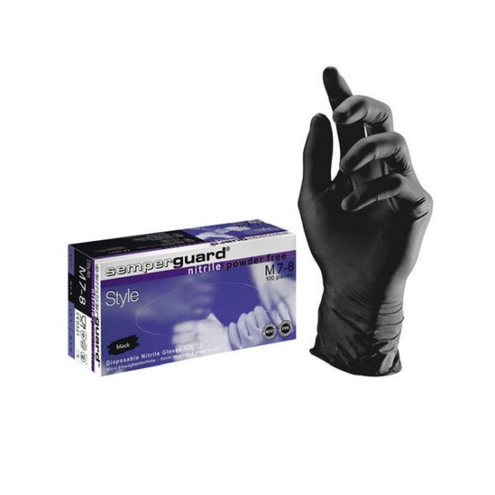 AAV Semperguard Nitril Style Gr. S, schwarz