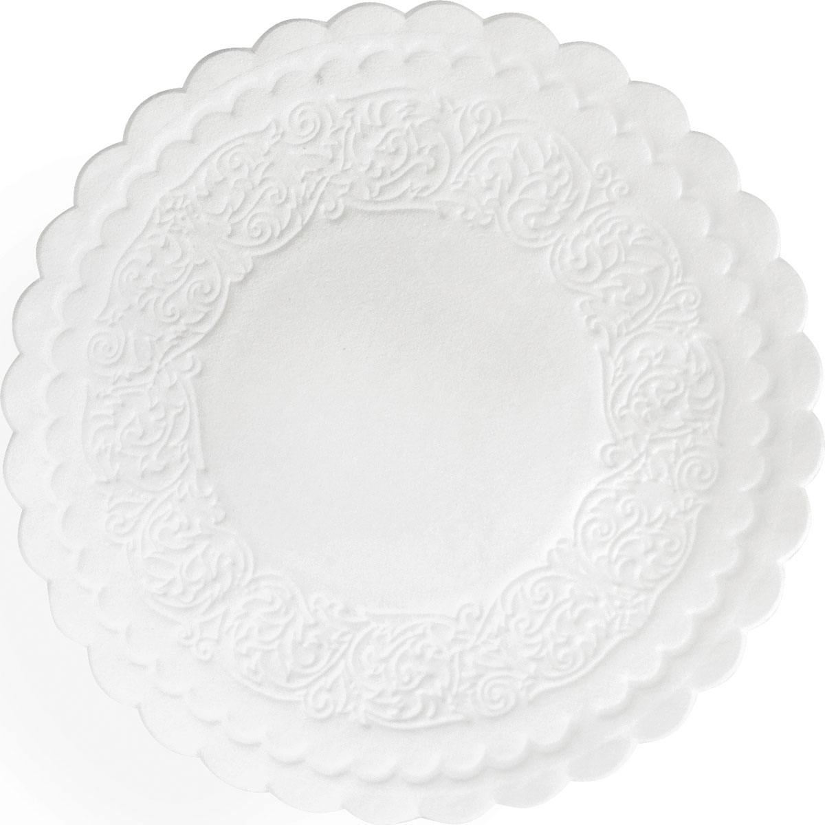 Duni Zelltuch-Untersetzer Ø 9 cm 8-lagig weiß