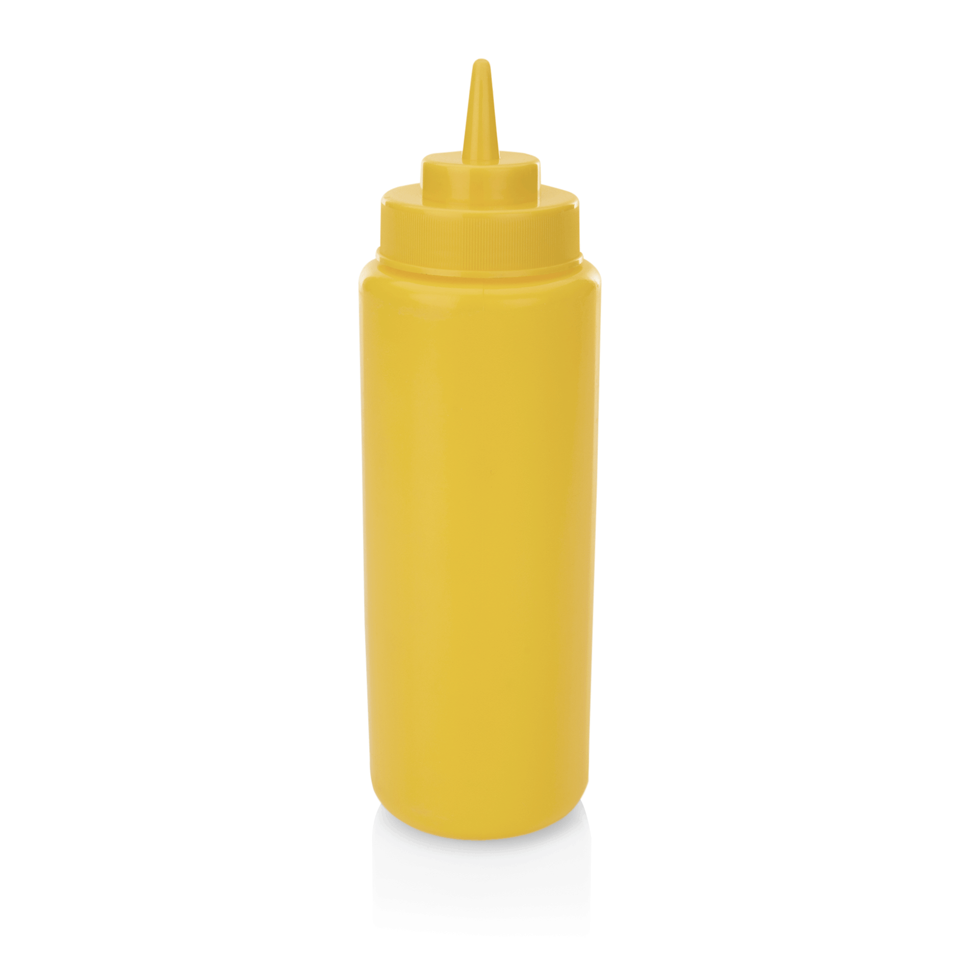 WAS Quetschflasche Set, Ø 8 cm, 0,95 ltr., gelb, Set á 6 Stück, Polyethylen