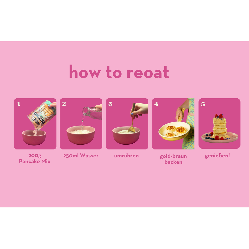 Reoat Vegan Pancakemix 25 100% Bio