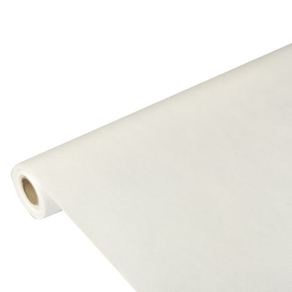 Papstar Tischdecke, stoffähnlich, Vlies "soft selection" 10 m x 1,18 m weiss