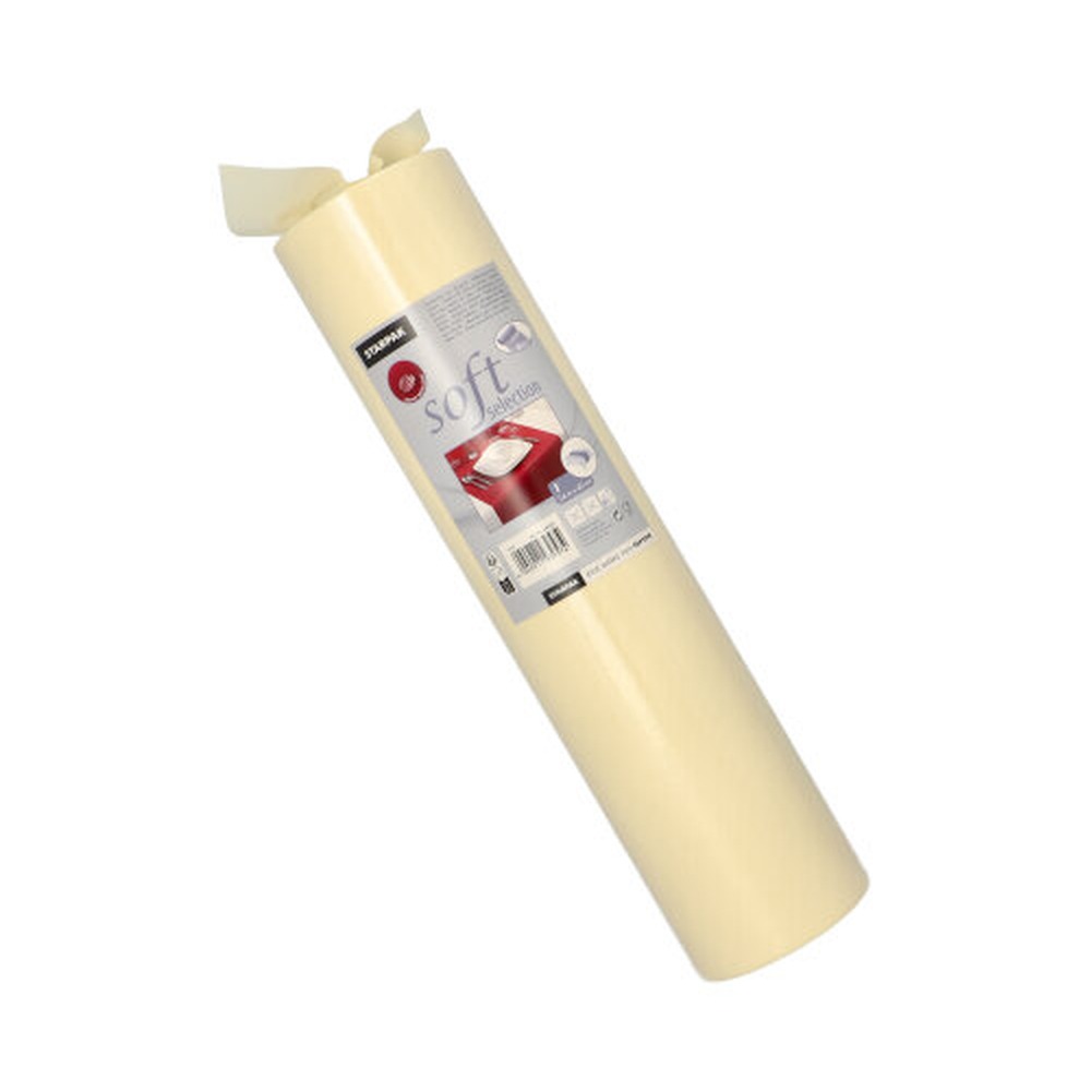 Papstar Tischläufer, stoffähnlich, Vlies "soft selection" 24 m x 40 cm creme