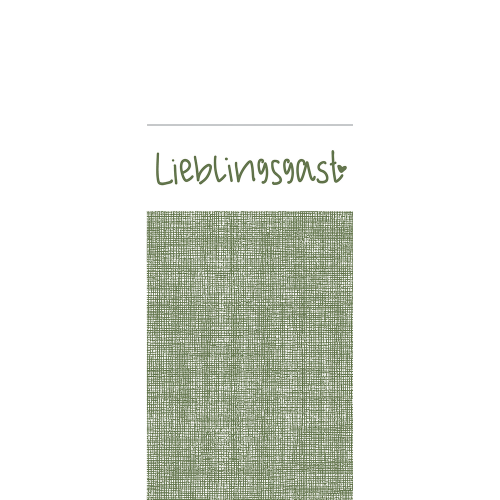 Mank Pocket-Napkins Lieblingsgast 40 x 33 cm 1/8 Falz