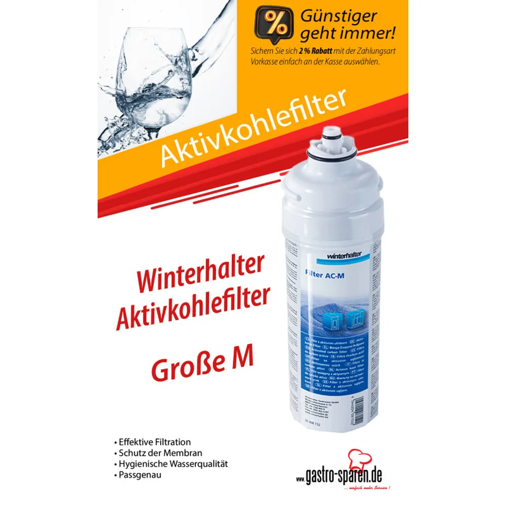 Winterhalter Aktivkohlefilter, Größe M